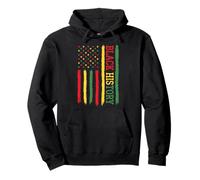 Black History - Bandera Afro Pan African Pride Design RBG Colors Sudadera con Capucha
