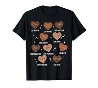 Black History Hearts Dream Like Martin Niñas Niños Mujeres Camiseta