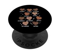 Black History Hearts Dream Like Martin Niñas Niños Mujeres PopSockets PopGrip Adhesivo