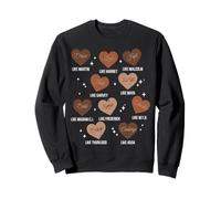 Black History Hearts Dream Like Martin Niñas Niños Mujeres Sudadera