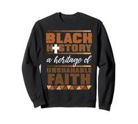Black History Heritage of Unshakeable Faith Hombres Mujeres Niños Sudadera