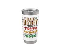 Black History Hombres Mujeres Niños Niños Niñas Vaso térmico de acero inoxidable de doble pared