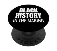 Black History in The Making Bold Statement tee PopSockets PopGrip Adhesivo