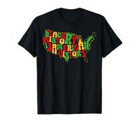 Black History is American Map African American Pride Camiseta