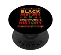 Black History is Everyone's History Black African American PopSockets PopGrip Adhesivo