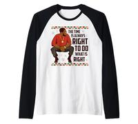 Black History King Dad Hombres Mujeres Niños Niños Niñas Camiseta Manga Raglan