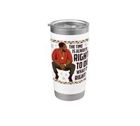 Black History King Dad Hombres Mujeres Niños Niños Niñas Vaso térmico de acero inoxidable de doble pared