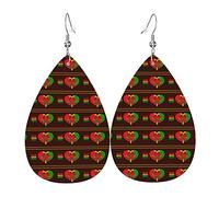 Black History Month 2023 colgantes Pendientes de lágrima de cuero