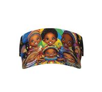 Black History Month Ajustable Hombres Mujeres Ligero Plegable Enfriamiento Vacío Visera Deportiva Sombrero Sombrero para Correr, Tenis, Golf