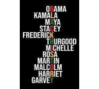 Black History Month Black Leaders Names: Journal, Notebook, Planner, Blank Lined 6" x 9" with 100 Pages Paperback