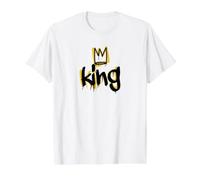 Black History Month Fruit of Loom Original T Black King Fathers Grandfathers Sons Black History Month BHM Camiseta gráfica económica, Hombre, Blanco, XL Hombre (Pack de 1)