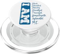 Black History Month I Am Strong Educated Black Pride PopSockets PopGrip para MagSafe