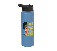 Black History Month I Am The Storm Melanina Mujeres RBG Colors Stainless Steel Insulated Water Bottle