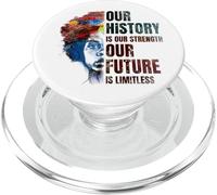 Black History Month Our History Is Our Strength PopSockets PopGrip para MagSafe