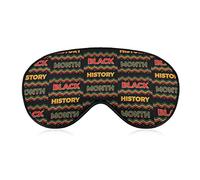 Black History Month Sleep Masks Eye Cover Blackout con correa elástica ajustable Night Blindfold para Mujeres Hombres Yoga Travel Nap
