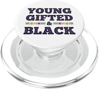 Black History Month Young Gifted & Black African Afro PopSockets PopGrip para MagSafe
