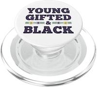 Black History Month Young Gifted & Black African Melanin PopSockets PopGrip para MagSafe