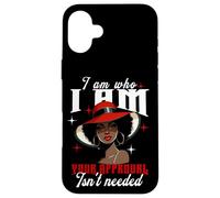 Black History Pride Strong Confident Empoderamiento Orgullo Mujer Carcasa para iPhone 16 Plus