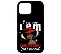 Black History Pride Strong Confident Empoderamiento Orgullo Mujer Carcasa para iPhone 16 Pro MAX