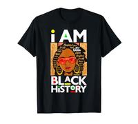 Black History Queen Melanin Mujeres Kwanzaa Juneteenth Girls Camiseta