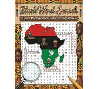 Black History Word Search: African American History Word Finds for Adults and Teens - Educational Activity with Solutions