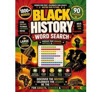 Black History Word Search for Adults and Seniors: Bold and Easy Large Print Puzzles Celebrating African American History, Civil Rights, Black ... (Black Word Search Book Collections)