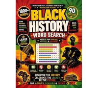 Black History Word Search for Adults and Seniors: Bold and Easy Large Print Puzzles Celebrating African American History, Civil Rights, Black ... (Black Word Search Book Collections)