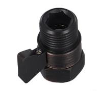 Black Home - Cabezal de ducha de latón macizo con control de flujo de agua con palanca de control rápido para duchas estándar de mano y montaje en pared