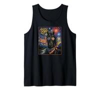 Black Horse Art America 250 Anniversary 4th of July USA Flag Camiseta sin Mangas