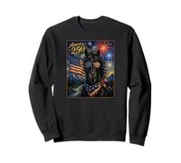 Black Horse Art America 250 Anniversary 4th of July USA Flag Sudadera
