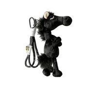 Black Horse Bag Charm - 7.87 Inches Soft Stuffed Pendant | Plush Mascot With PP Cotton Filling - 2026 Year Of The Horse Chinese New Year Decorative Accessory For Backpack, Purse, Handbag And Gift Idea