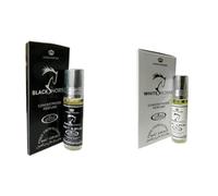 Black Horse & White Horse Concentrated Perfume Oil - 6ml Roll-On, Pack of 2 | Long-Lasting Alcohol-Free Attar for Men & Women | Bold & Elegant Musk Fragrance