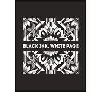 Black Ink, White Page: A Minimalist Black & White Lined Journal for Self-Expression & Creative Writing | 8.5 x 11 with Elegant Black Footer Design