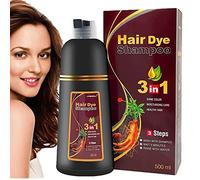 Black Instant Hair Color Shampoo For Gray Hair, Shampoo Con Tinte Natural Para Canas, Shampoo Con Tinte Natural 3 En 1, Hair Dye Shampoo (Brown)