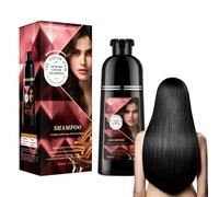 Black Instant Hair Dye Shampoo 400ml, Negro, Champú instantáneo 3 en 1, Black Hair Shampoo, Tinte para cabello gris, Colors Hair in Minutes Long lasting Colour para hombres y mujeres