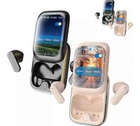 (black) Intelligent Full-Color Touch Screen Slider Earphones New Music/Game Modes