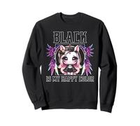 Black Is My Happy Color Gothic Girl Dark Goth Ocult Unicorn Sudadera