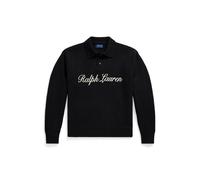 Black Jersey de lana con logotipo Relaxed Fit S