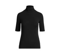 Black Jersey de punto elástico y cuello vuelto XXS