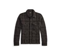 Black Jersey sobrecamisa de lana de jacquard M