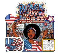 Black Joy Jubilee: USA 250: A Cozy Coloring Book Celebrating Black Communities and 250 Years of American Liberty