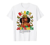 Black Juneteenth Queen 1865 Orgullo Historia Mujeres Afro Diva Camiseta