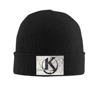 Black Kaamelott Logo on a Gray Background Knitted Hats Winter Warm Beanies Cap Unisex Knit Bonnet Caps Fashion