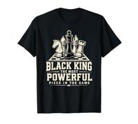 Black King La Pieza más poderosa del Juego Hombres Niño Camiseta