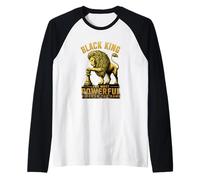 Black King La Pieza más poderosa del Juego Hombres Niño Camiseta Manga Raglan