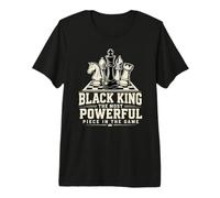 Black King La Pieza más poderosa del Juego Hombres Niño Camiseta Premium