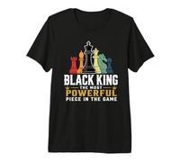 Black King La Pieza más poderosa del Juego Hombres Niño Camiseta Premium