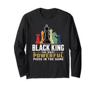 Black King La Pieza más poderosa del Juego Hombres Niño Manga Larga