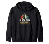 Black King La Pieza más poderosa del Juego Hombres Niño Sudadera con Capucha