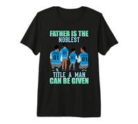 Black King Queen Price & Princess Día del Padre Papá Mamá Niños Camiseta Premium